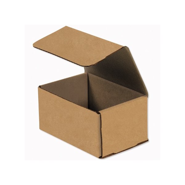 Box Packaging Corrugated Mailers, 6L x 4W x 3H, Kraft, PK50 M643K - main